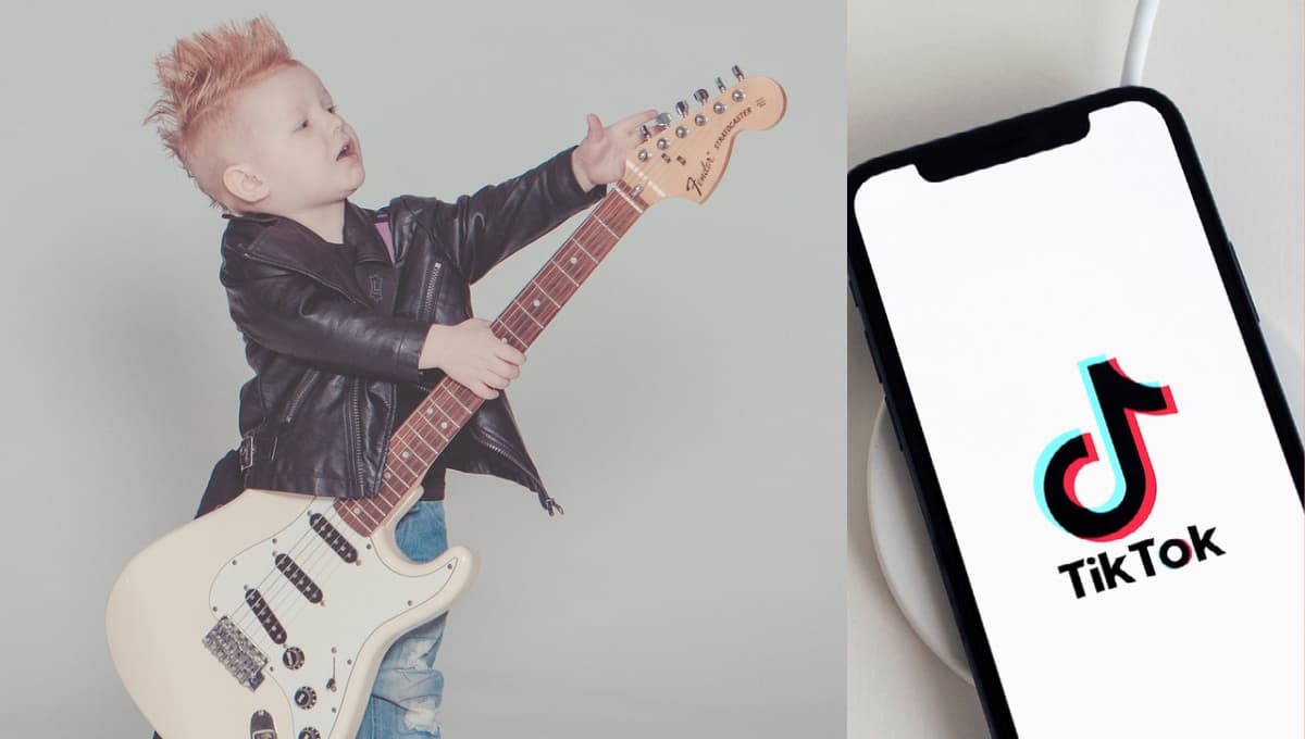 Conoce a ‘Heavy Metal Baby’, la bebé que toca a Pantera y Slipknot con su papá en Tiktok (VIDEO)
