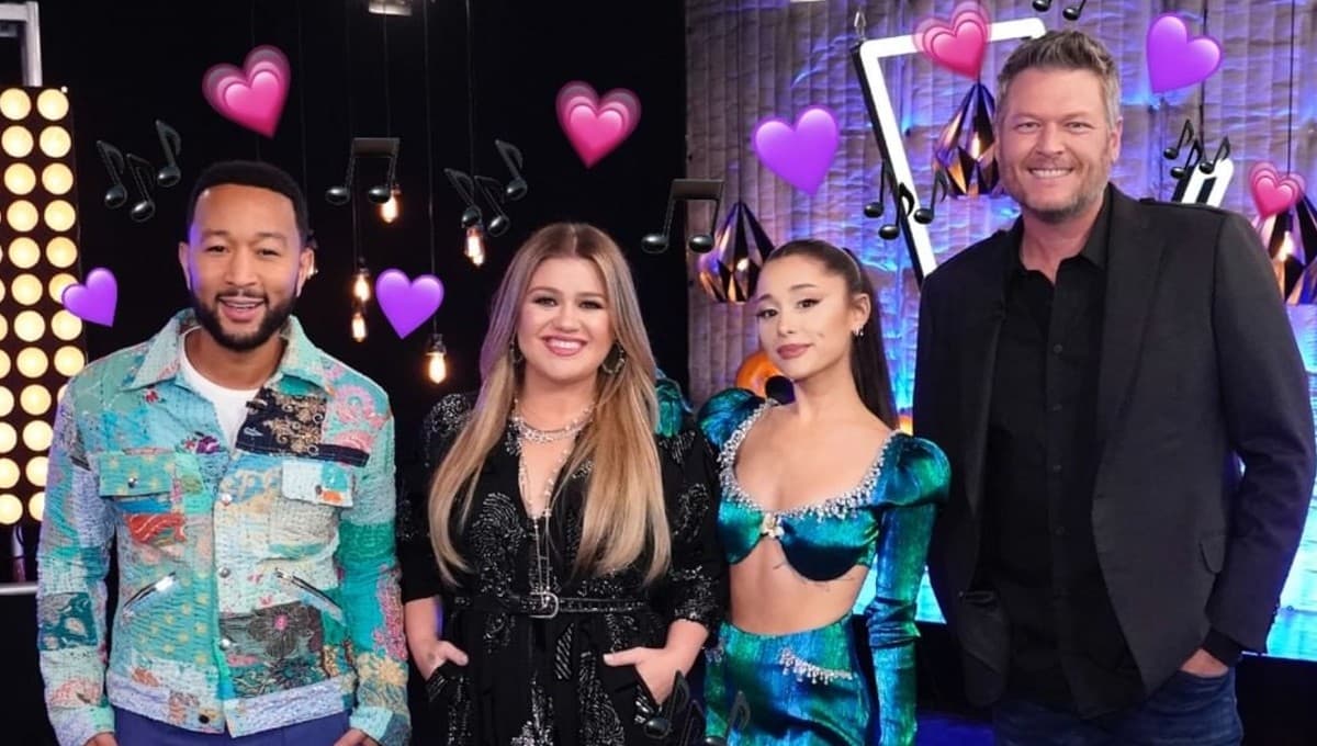 Ariana Grande, John Legend, Blake Shelton y Kelly Clarkson cantan ‘Shake It Off’ de Taylor Swift |VIDEO