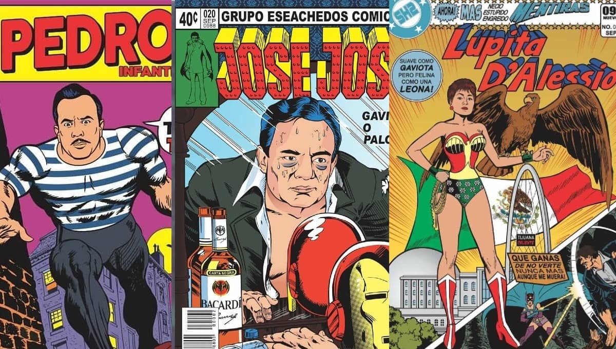 El ilustrador que convirtió en superhéroes a José José, Pedro Infante, Lupita D’Alessio, y más