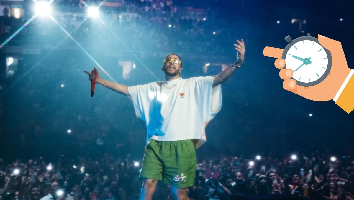 ¿Cuánto dura el concierto de Bad Bunny?
