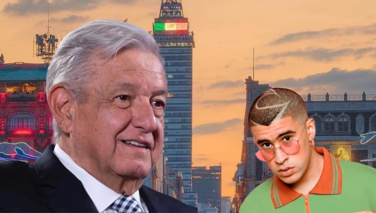 "Es solidario y sensible", AMLO quiere a Bad Bunny en el Zócalo